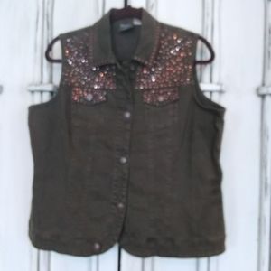 Diane Gilman Jean vest.  L
